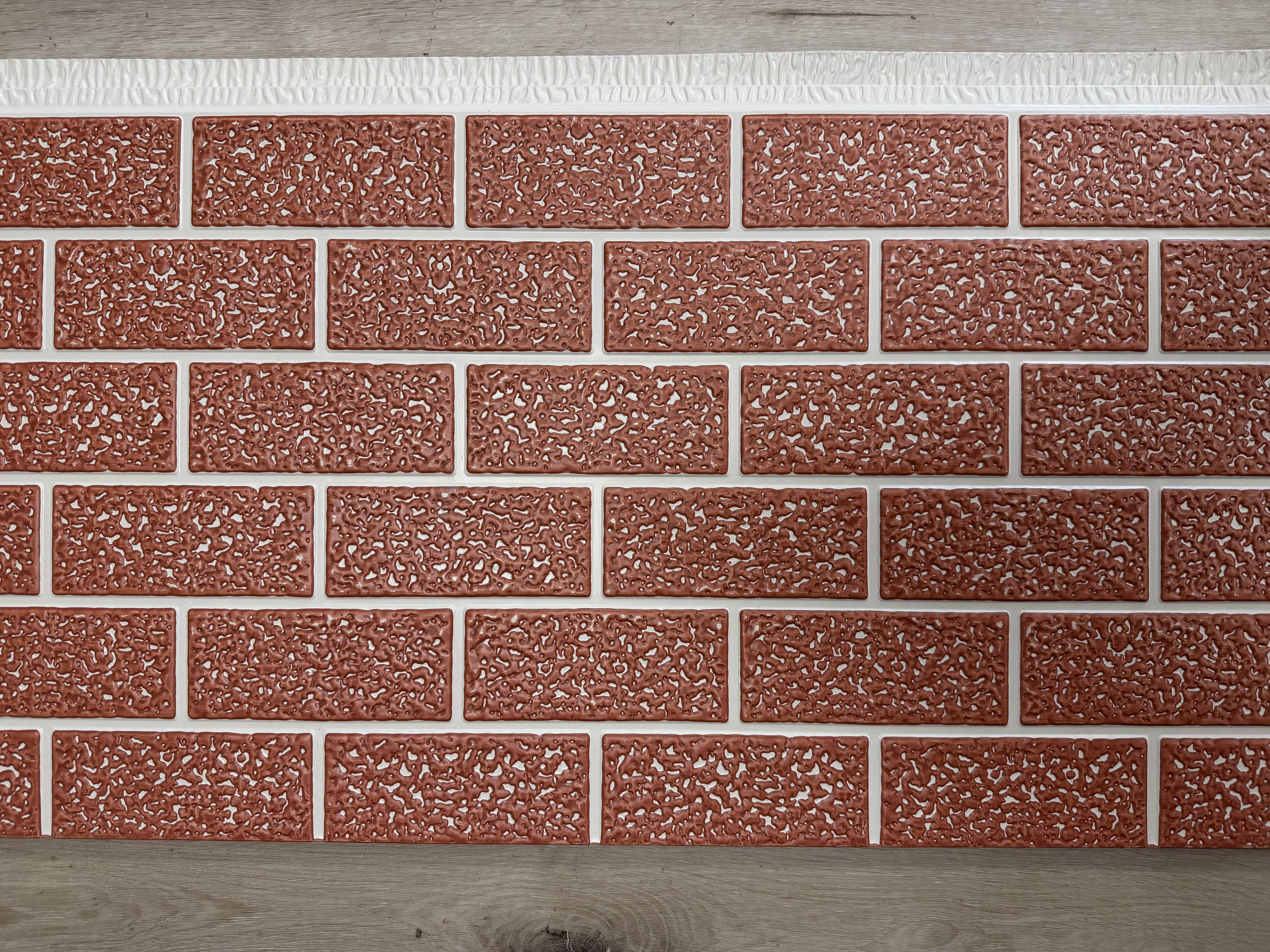 Metal Carved Board | Red Brick