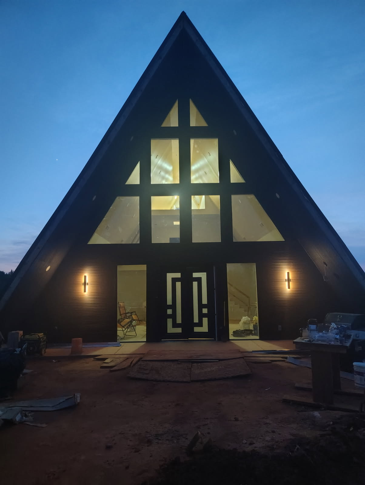 Pyramid House residence clad in Rosewood WPC Classic Wall Panels