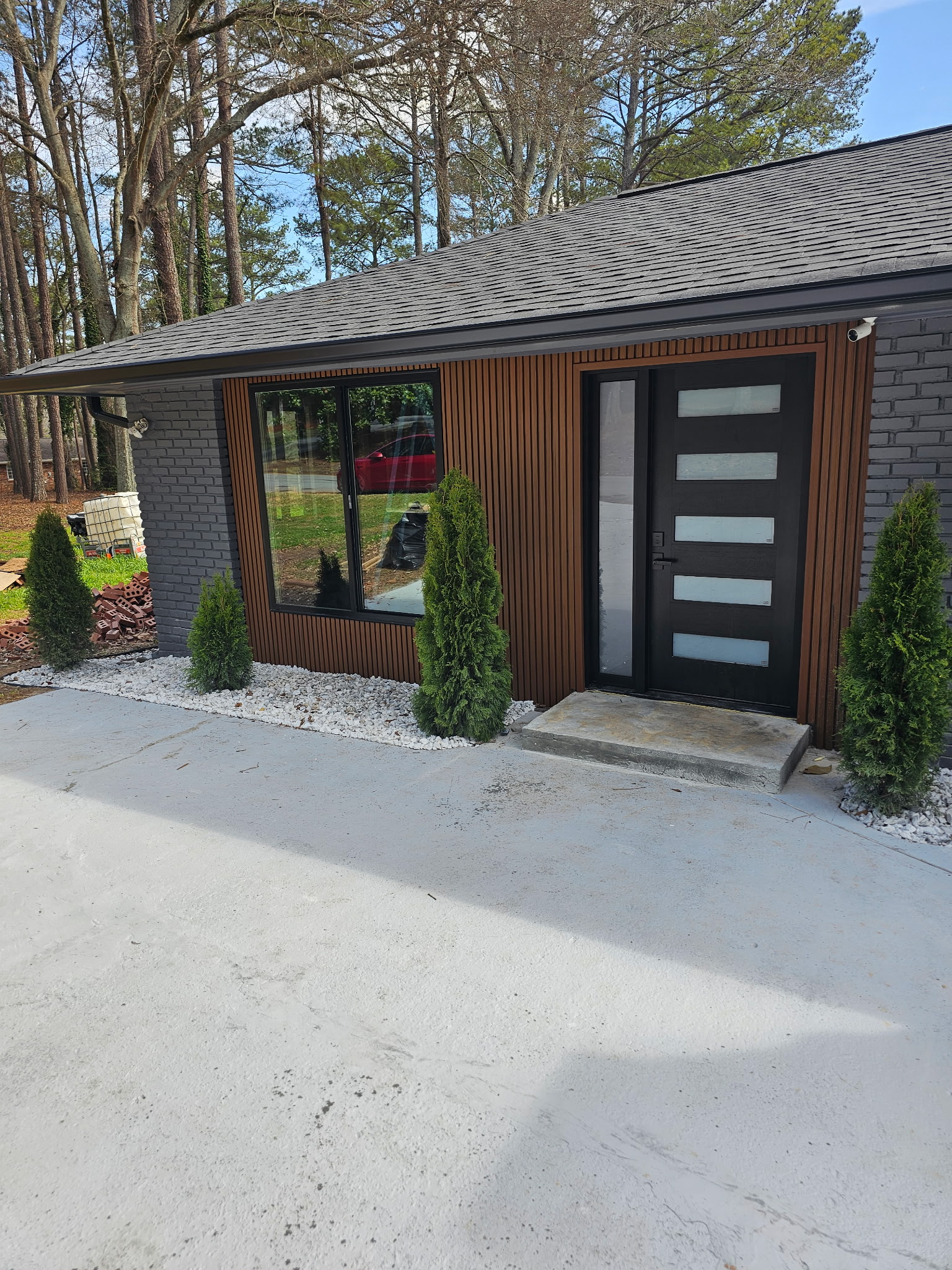 House renovation featuring Teak Fluted Wall Panels